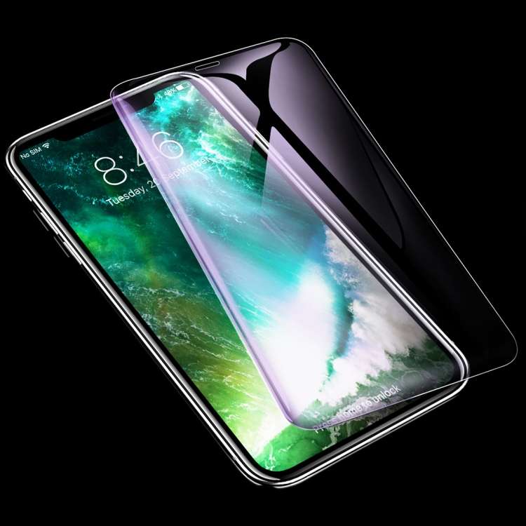 For iPhone 11 Pro Max / XS Max ROCK 0.26mm 9H 6D Curved Surface Anti Blue-ray HD Full Screen Tempe