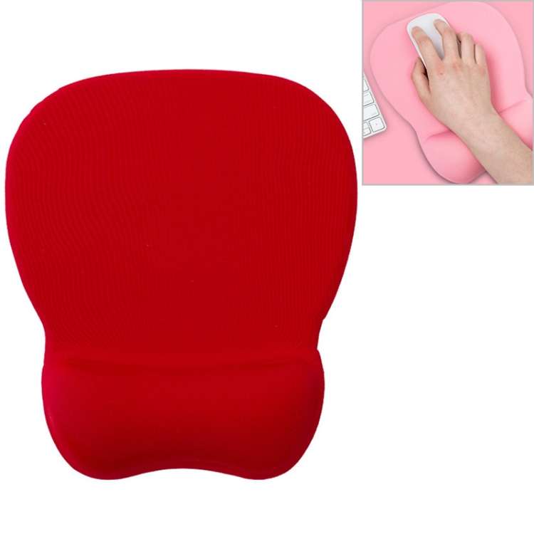 MONTIAN MF-01 Oval Slow Rebound Memory Cotton Soft Bracer Mouse Pad(Red)