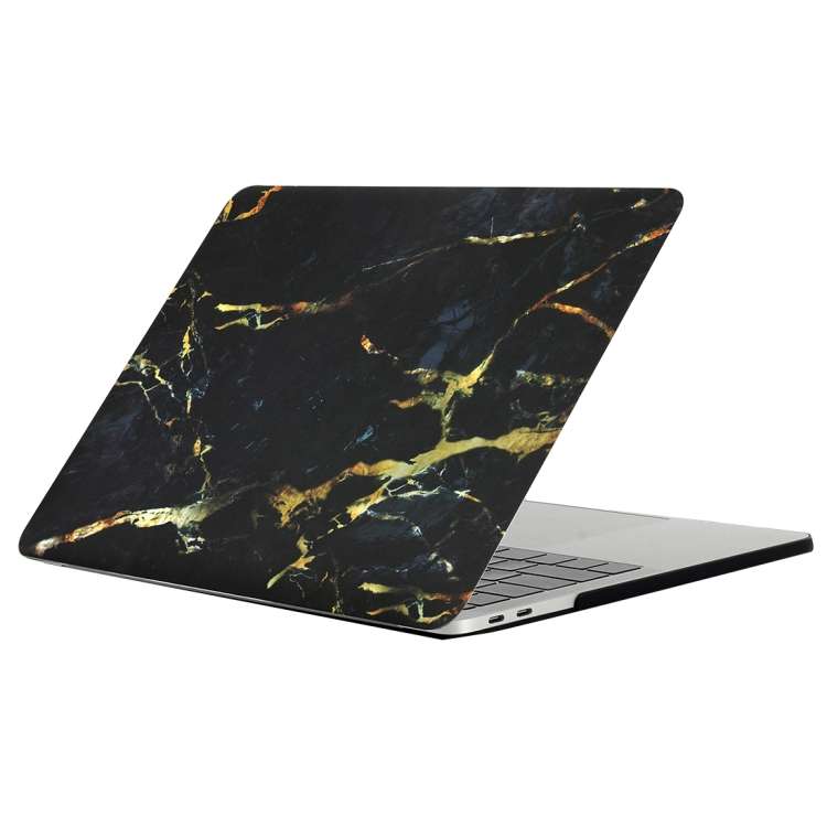 For 2016 New Macbook Pro 13.3 inch A1706 & A1708 Black Gold Texture Marble Pattern Laptop Water De