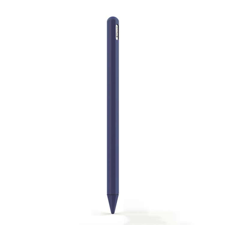 Stylus Pen Silica Gel Protective Case for Apple Pencil 2 (Blue)