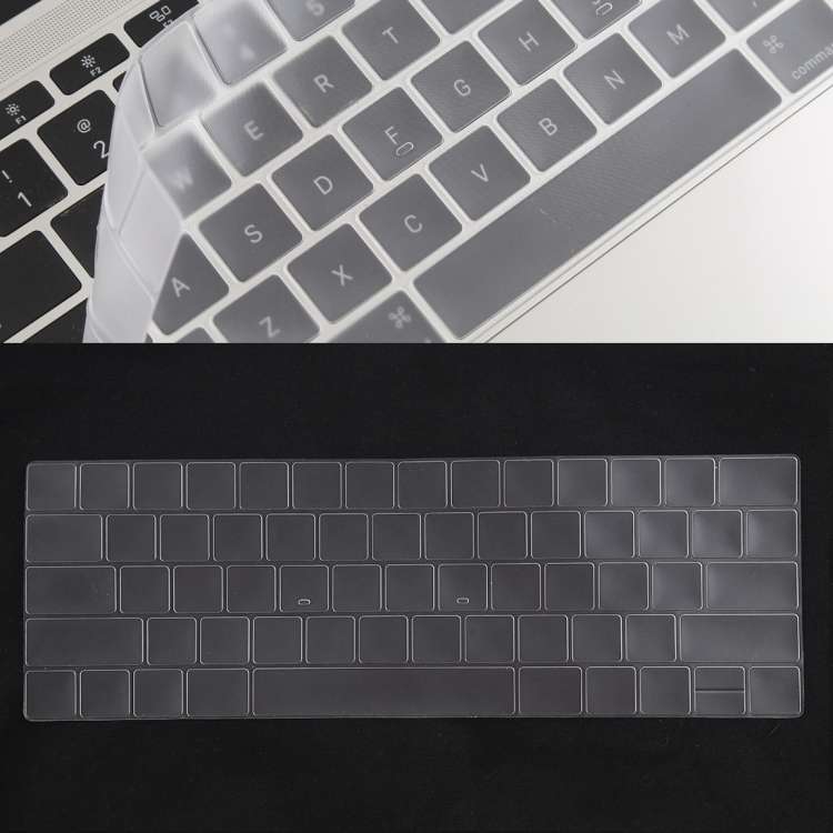 Keyboard Protector Silica Gel Film for MacBook Pro 13 / 15 with Touch Bar (A1706 ... (Transparent)