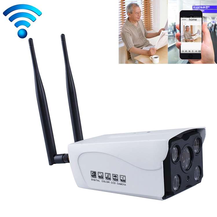 J-02100 1.0MP Dual Antenna Smart Wireless Wifi IP Camera, Support Infrared Night Vi ... (64GB Max)