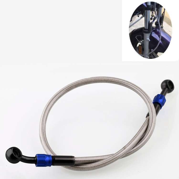 Motorcycle Modified Accessories Universal Steel Wire Braided High Temperature Resistanc ... (Blue)