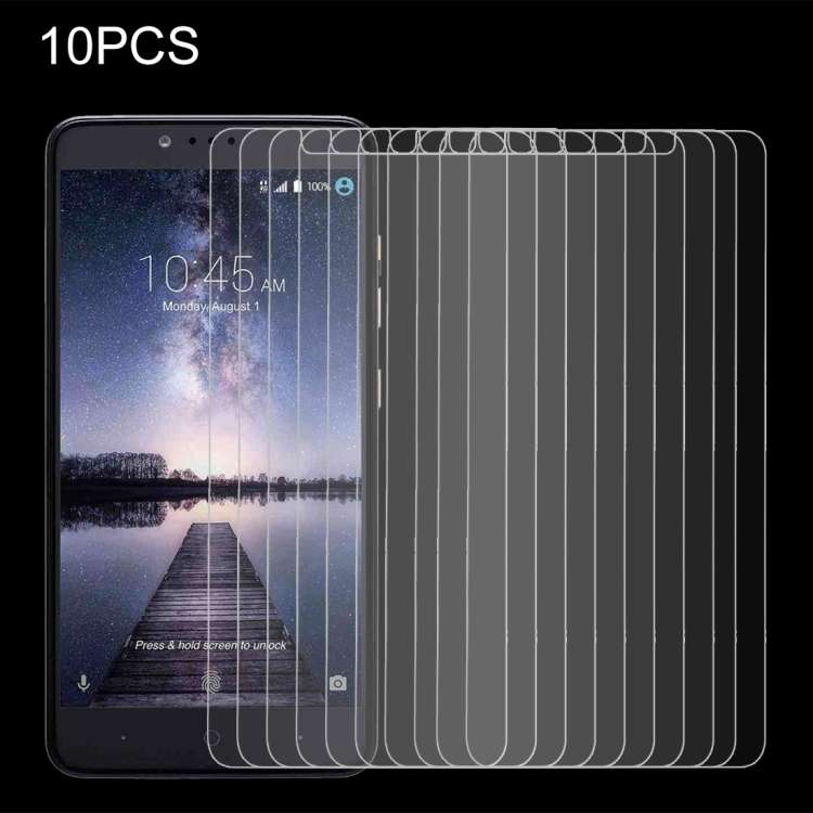 10 PCS for ZTE Zmax Pro 0.3mm 9H Surface Hardness Explosion-proof Non-full Screen Tempered Glass S