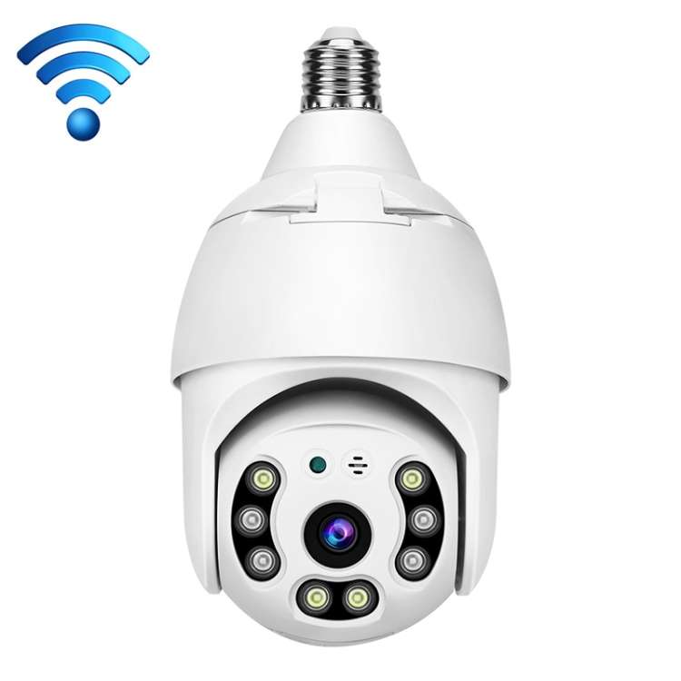 DP18 3.0MP Smart WiFi 1080P HD Outdoor Network Light Bulb Camera, Support Infrared Night Vision &