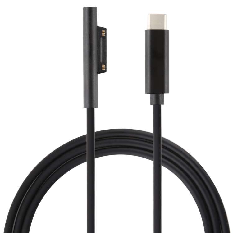 USB-C / Type-C to 6 Pin Magnetic Male Laptop Power Charging Cable for Microsoft Surface Pro 7 / 6