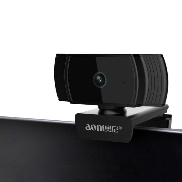 Aoni A20 FHD 1080P IPTV WebCam Teleconference Teaching Live Broadcast Computer Camera ... (Black)