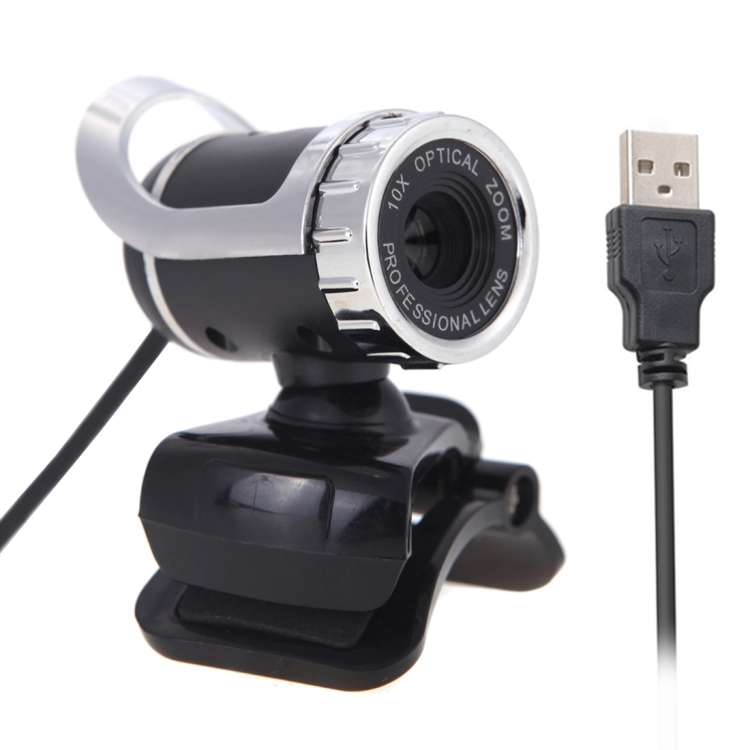 A859 480 Pixels HD 360 Degree WebCam USB 2.0 PC Camera with Sound Absorption Microphone for Comput