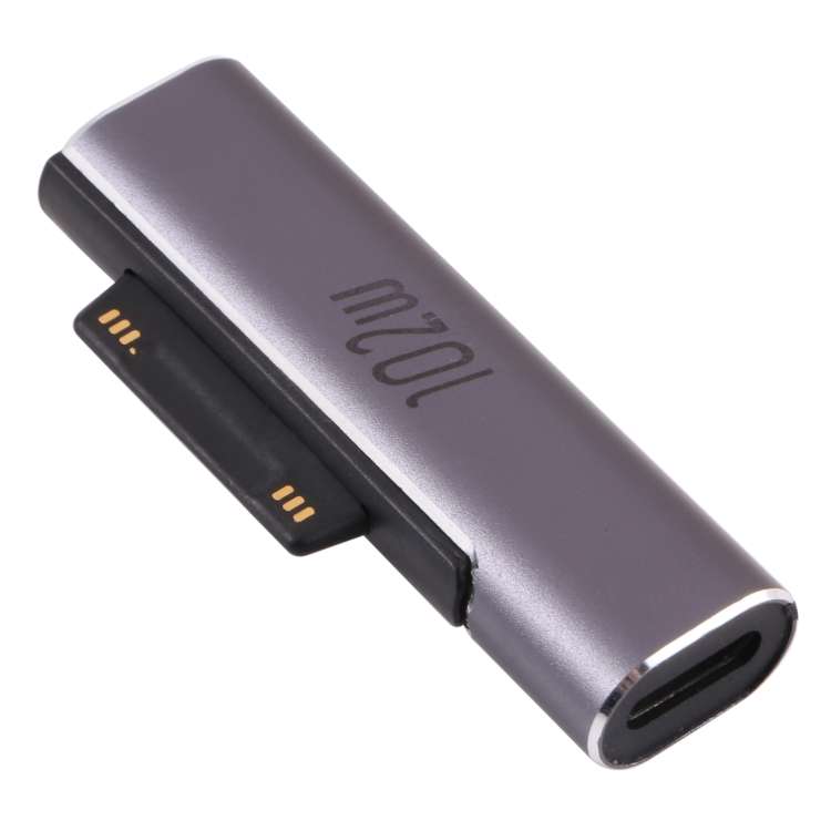 102W USB-C / Type-C Female Charging Adapter for Microsoft Surface Pro 3 / 4 / 5 / 6 / 7 / Surface