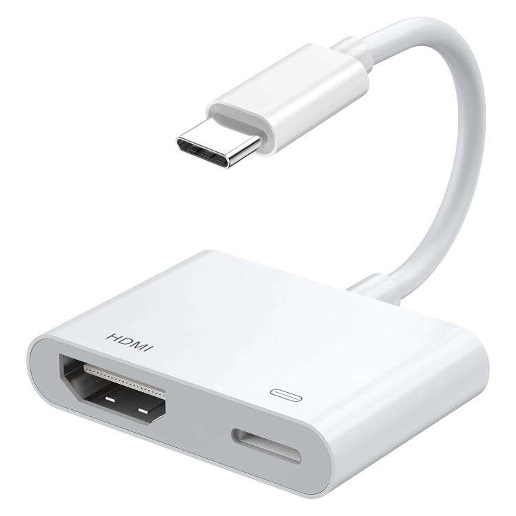 USB-C/Type-C to HDMI+USB-C/Type-C 4K/30HZ Digital AV Adapter