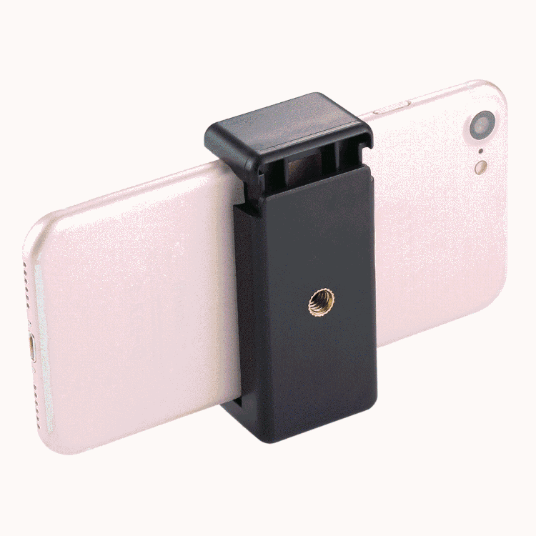PULUZ Selfie Sticks Tripod Mount Phone Clamp with 1/4 inch Screw Hole for iPhone, Samsung, HTC, So