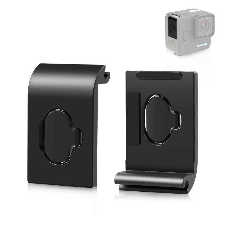 For GoPro Hero11 Black Mini PULUZ Metal Battery Side Interface Cover Dustproof Cap (Black)