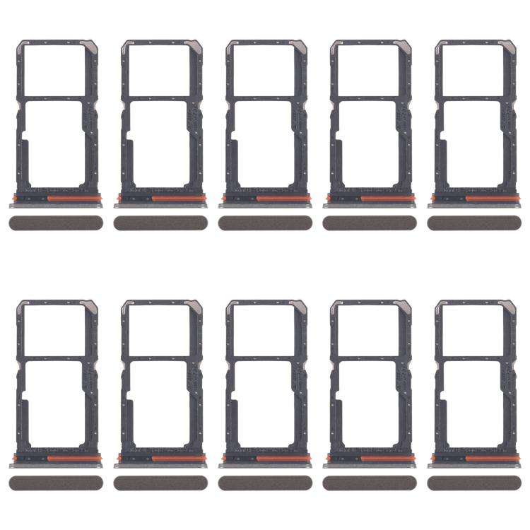 For OPPO A5 Energy 10pcs Original SIM Card Tray + SIM Card Tray / Micro SD Card Tray (Gold)