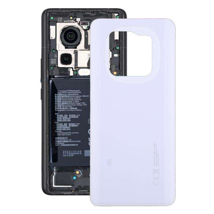 For Xiaomi Redmi Note 14 Pro+ 5G India Original Back Cover(Purple PU Material)