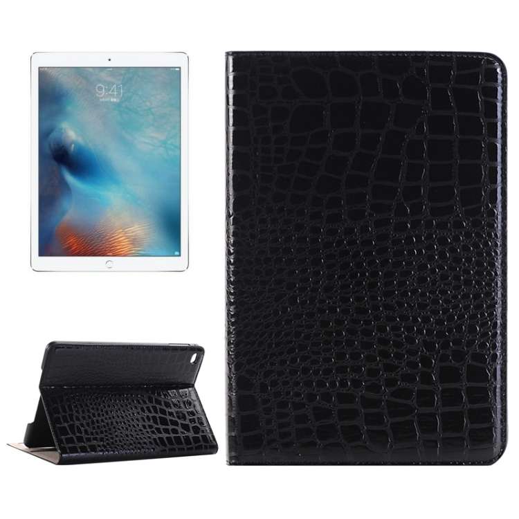 Crocodile Texture Horizontal Flip Leather Case with Holder & Card Slots & Wallet for i ... (Black)