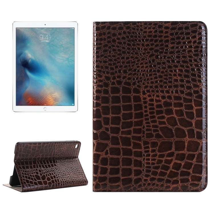 Crocodile Texture Horizontal Flip Leather Case with Holder & Card Slots & Wallet for i ... (Brown)