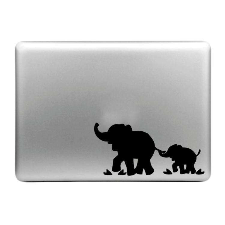Hat-Prince Elephants Pattern Removable Decorative Skin Sticker for MacBook Air / Pro / Pro with Re