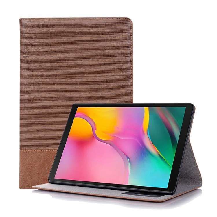 Cross Texture Horizontal Flip Leather Case for Galaxy Tab S5e 10.5 T720 / T725, with H ... (Brown)