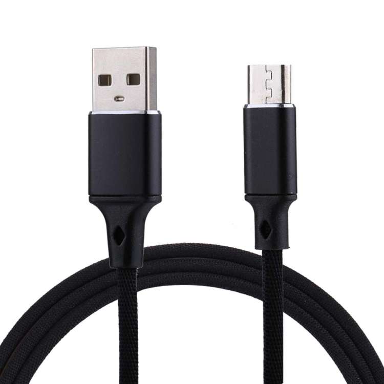 1m 2A Output USB to Micro USB Nylon Weave Style Data Sync Charging Cable