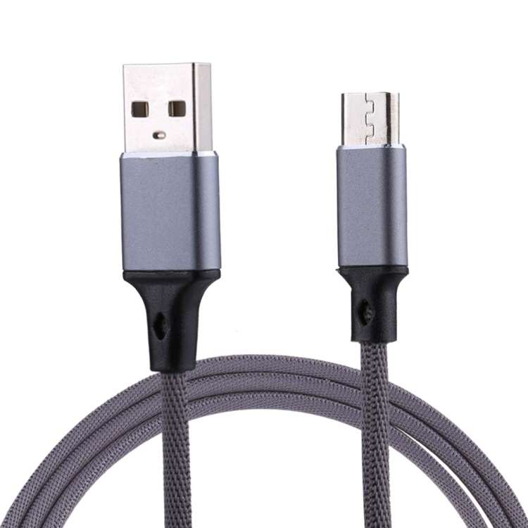 1m 2A Output USB to Micro USB Nylon Weave Style Data Sync Charging Cable