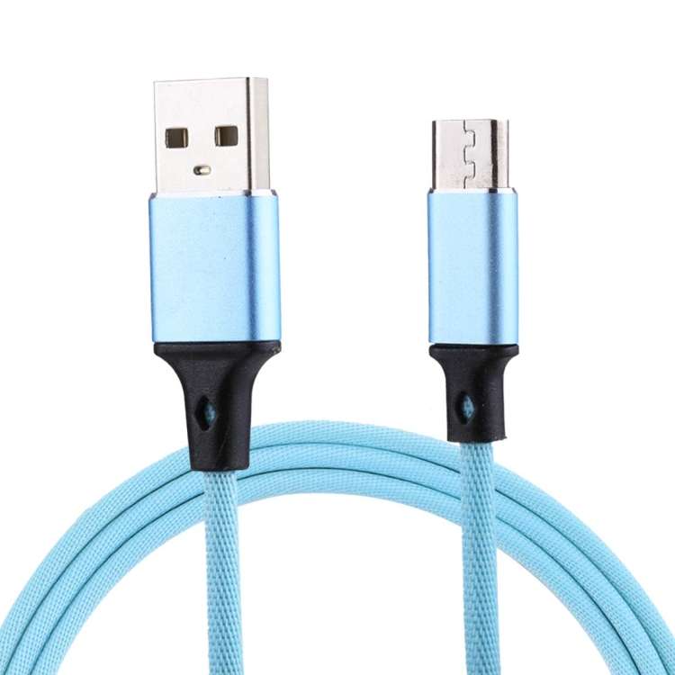 1m 2A Output USB to Micro USB Nylon Weave Style Data Sync Charging Cable