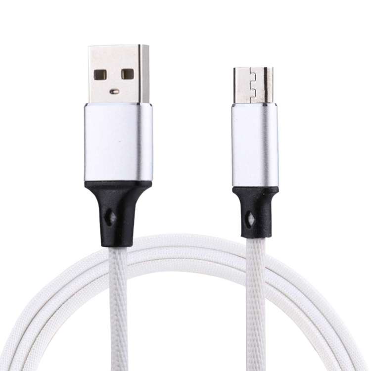 1m 2A Output USB to Micro USB Nylon Weave Style Data Sync Charging Cable