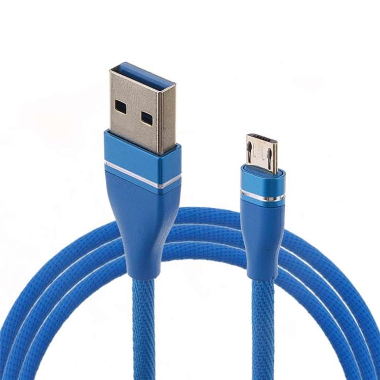 Nylon Weave Style USB to Micro USB Data Sync Charging Cable, Cable Length: 1m