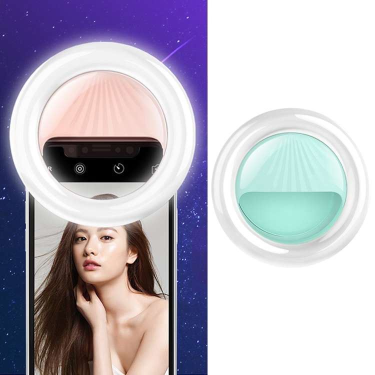 RK34 Rechargeable Beauty Selfie Light Selfie Clip Flash Fill Light (Blue)