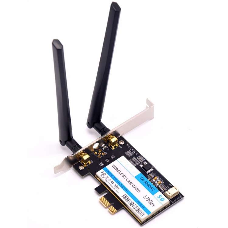 TX-9260AC Wireless-AC Dual Band 802.11ac 1730Mbps Desktop PCI-e WiFi Adapter + Bluetooth 5.0 WLAN