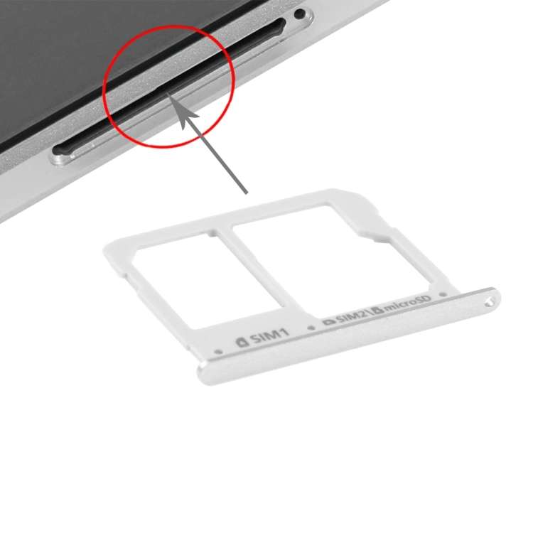 For A3(2016) / A3100 & A5(2016) / A5100 & A7(2016) / A7100 SIM Card Tray and Micro SD ... (Silver)