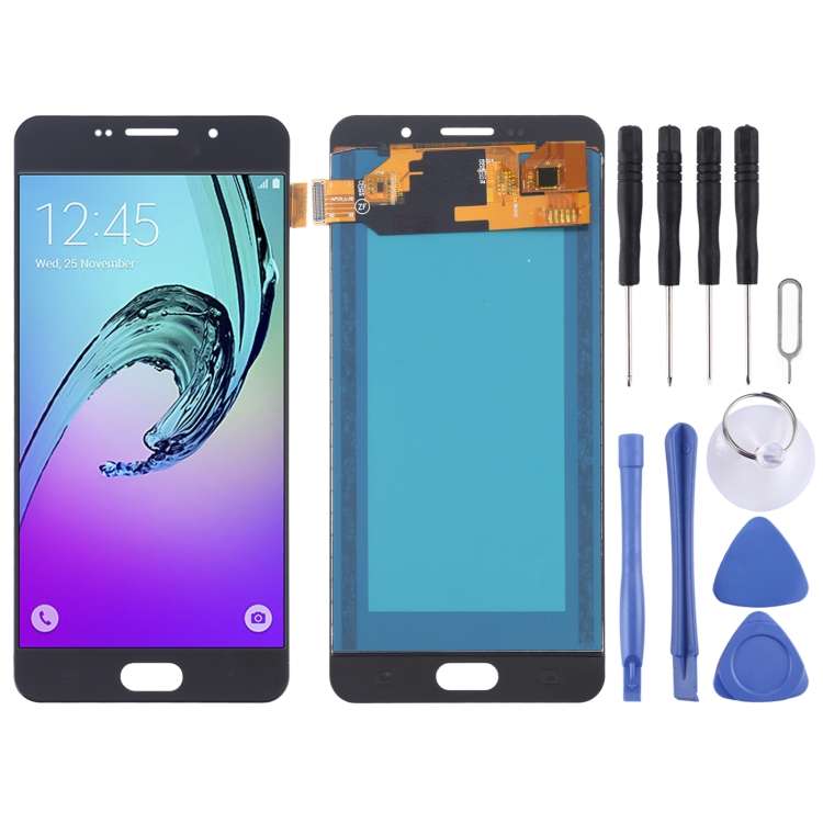 LCD Screen and Digitizer Full Assembly (TFT Material) for Galaxy A7 (2016), A710F, A71 ... (Black)