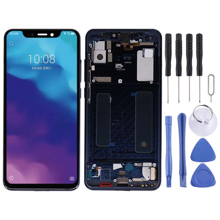 OEM LCD Screen for ZTE AXON 9 Pro Digitizer Full Assembly with FrameBlack)