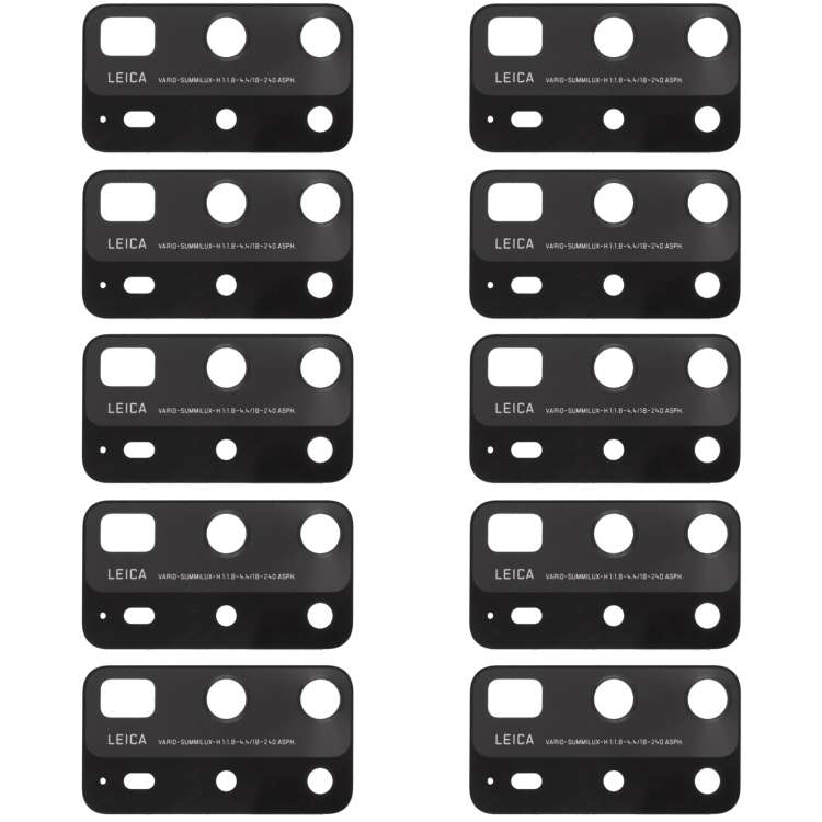 For Huawei P40 Pro+ 10pcs Back Camera Lens