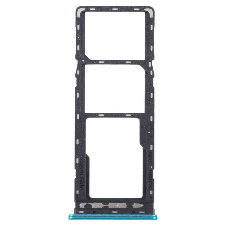 For Tecno Spark 5 Air/Spark 5 Pro/Spark 5 SIM Card Tray + SIM Card Tray + Micro SD Car ... (Green)