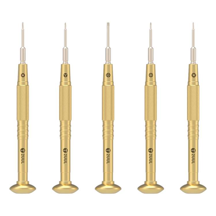 2UUL Brass Handle Heavy Weight Screwdriver Set