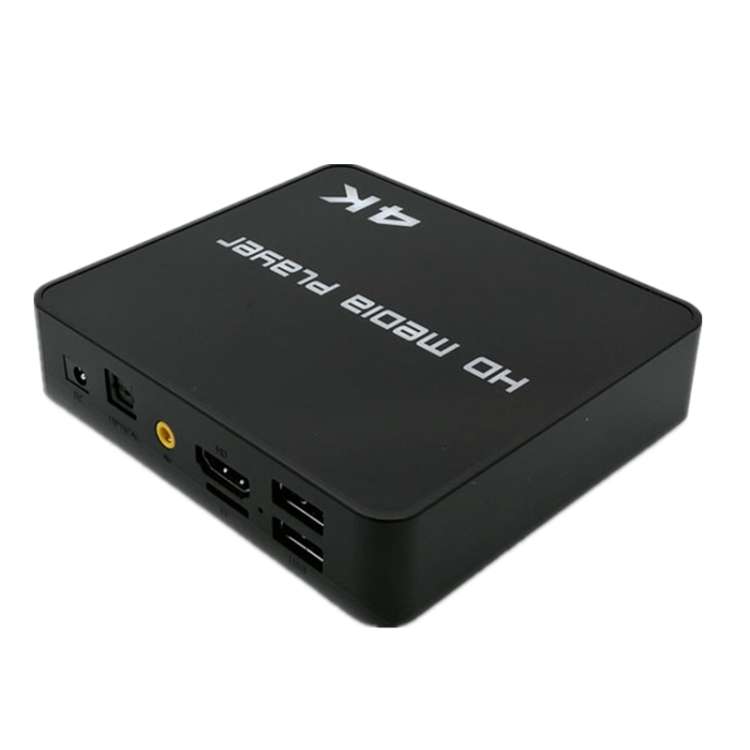 Uhd 4K Player Single-unit Advertising Machine Powered Up Automatically Plays Video PPT ... (black)