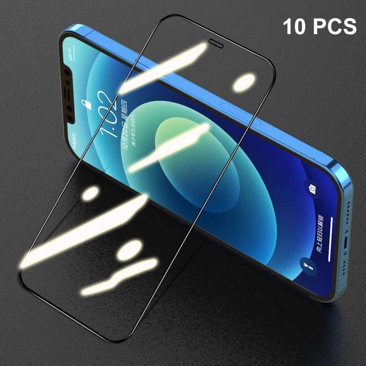 For iPhone 12 Pro Max 10pcs ENKAY Hat-Prince Full Glue 0.26mm 9H 2.5D Tempered Glass Full Coverage