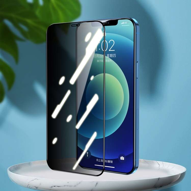 For iPhone 12 Pro Max ENKAY Hat-Prince Full Coverage 28 Degree Privacy Screen Protector Anti-spy T