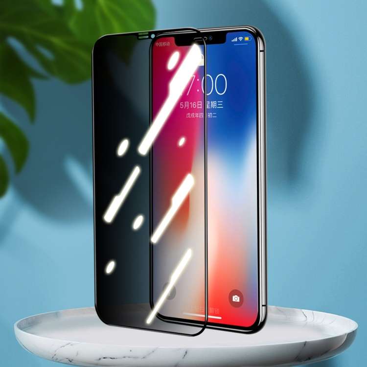 For iPhone 11 Pro / XS / X ENKAY Hat-Prince Full Coverage 28 Degree Privacy Screen Protector Anti-