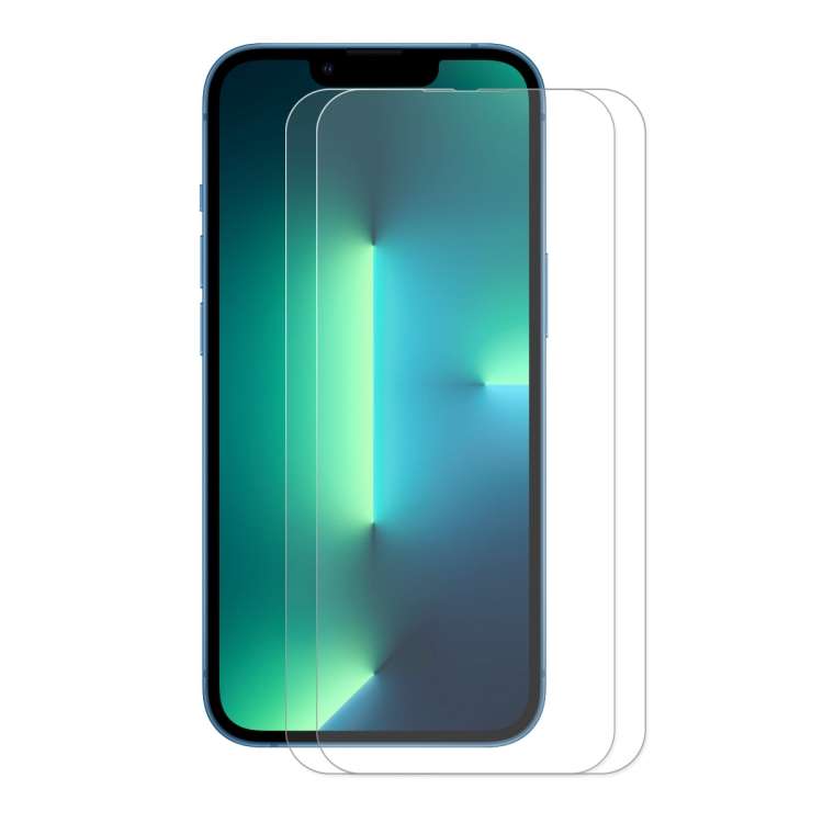 For iPhone 13 / 13 Pro 2pcs ENKAY Hat-Prince 0.26mm 9H 2.5D Curved Edge Tempered Glass Screen Prot