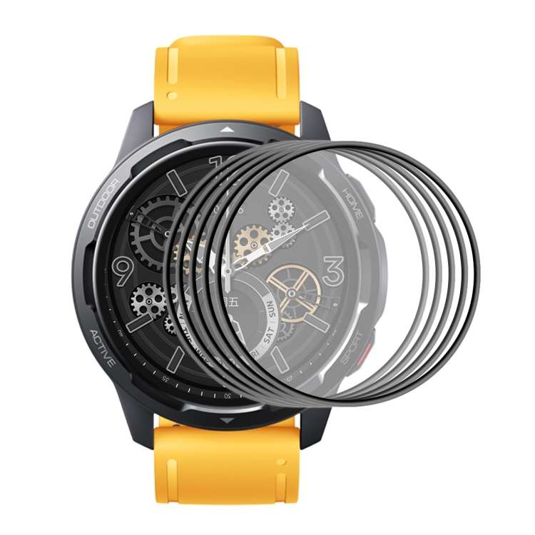 5 PCS For Xiaomi Watch Color 2 ENKAY Hat-Prince 3D Full Coverage Soft PC Edge + PMMA HD Screen Pro