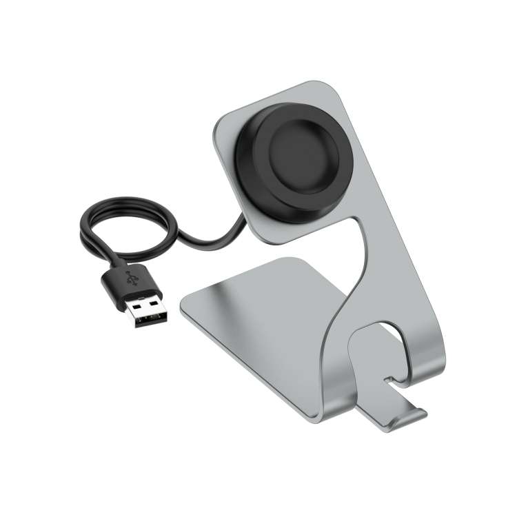 For Huawei Watch GT2 Pro Rotatable Magnetic Metal Charging Base(Gray)