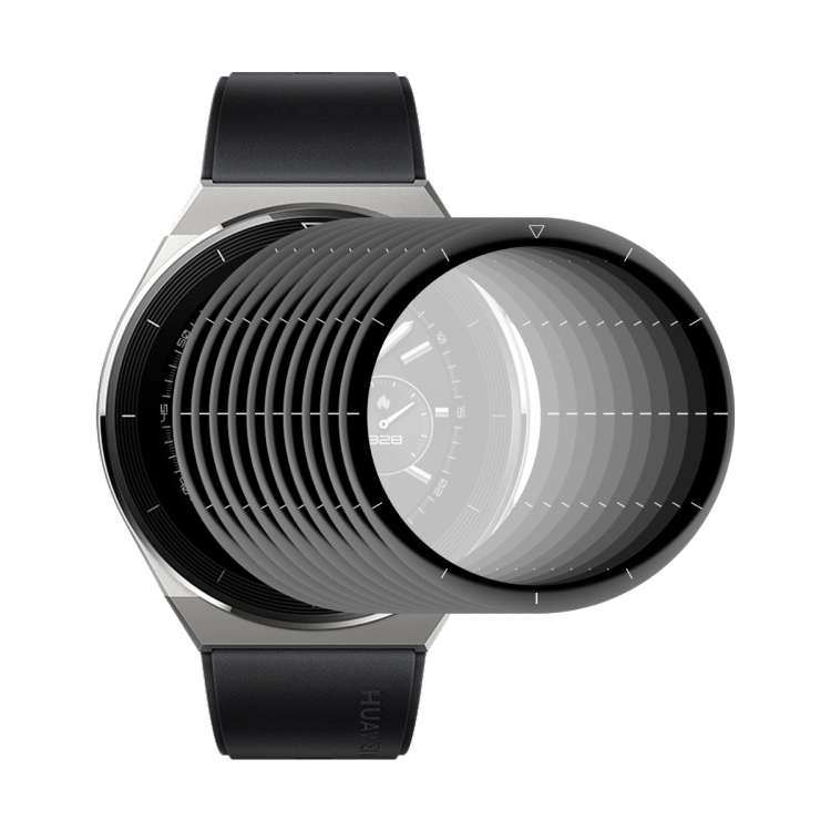 10 PCS For Huawei Watch GT 3 Pro 46mm ENKAY 3D Full Coverage Soft PC Edge + PMMA HD Screen Watch F