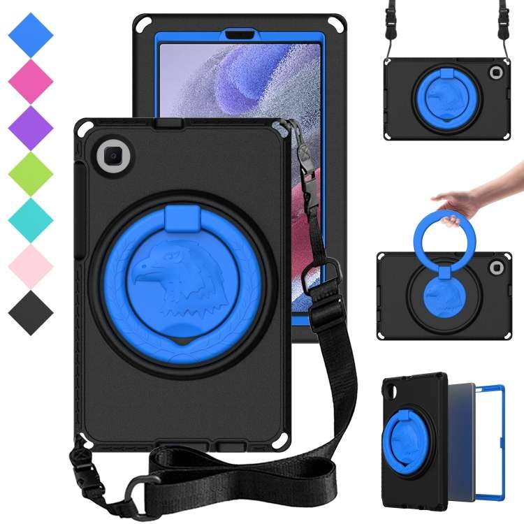 For Samsung Galaxy Tab A7 Lite T220/T225 2020 EVA Hybrid PC Shockproof Tablet Case wit ... (Black)