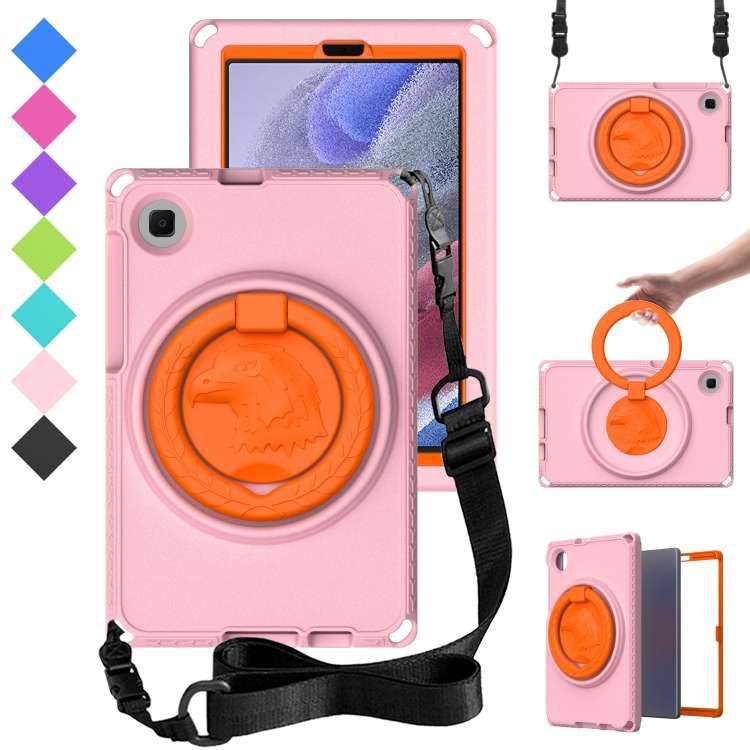 For Samsung Galaxy Tab A7 Lite T220/T225 2020 EVA Hybrid PC Shockproof Tablet Case with ... (Pink)