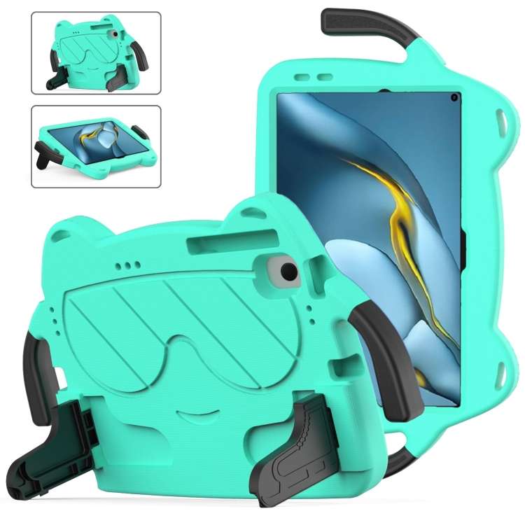 For Huawei Matepad Pro 10.8 2021/2019 Ice Baby EVA Shockproof Hard PC Table ... (Mint Green+Black)