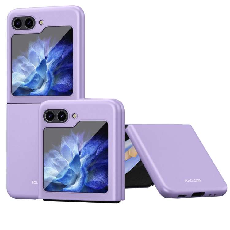For Samsung Galaxy Z Flip6 / Flip7 FE Skin Feel Electroplating PC Shockproof Phone Case(Purple)