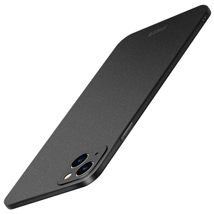 For iPhone 15 Plus MOFI Fandun Series Frosted PC Ultra-thin All-inclusive Phone Case(Black)
