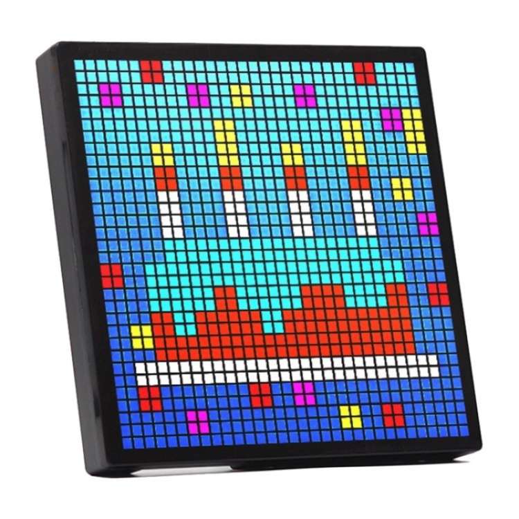 ID32 Advertising Desktop Dynamic Alarm Clock Pixel Screen Display IDM Art Cyberpunk Style Cartoon