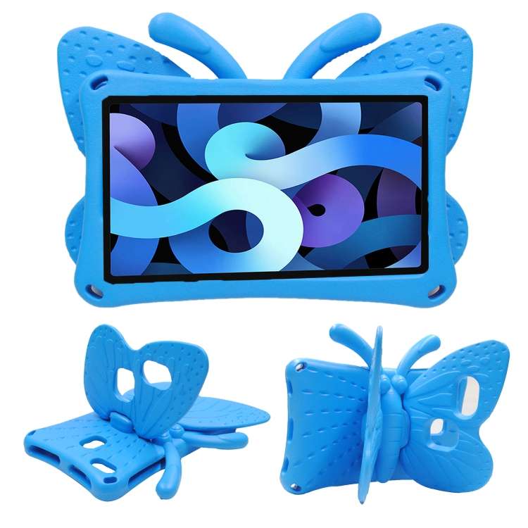 For Samsung Galaxy Tab A11 / A9 Butterfly Bracket Kids EVA Shockproof Tablet Case(Blue)